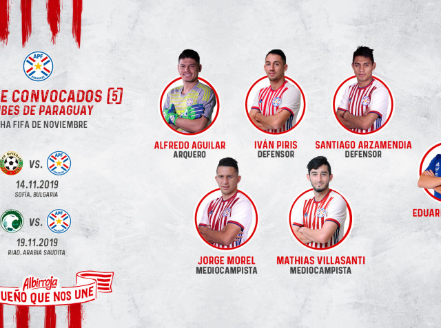 Cinco convocados del plano local para Fecha FIFA de noviembre