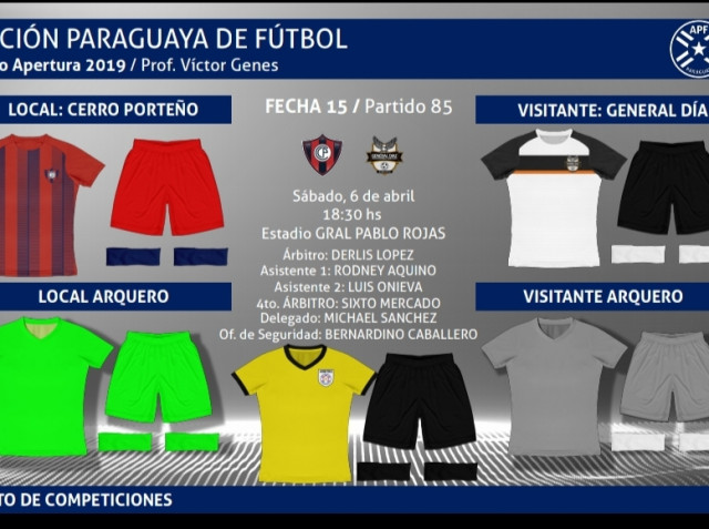 La fecha 15 con sus colores definidos
