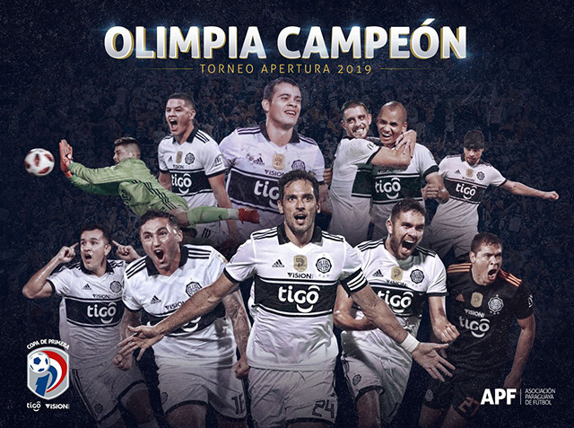 Olimpia, 43 veces campeón del fútbol paraguayo