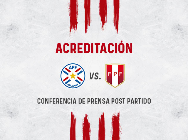 Apertura de proceso de acreditación para conferencia post partido