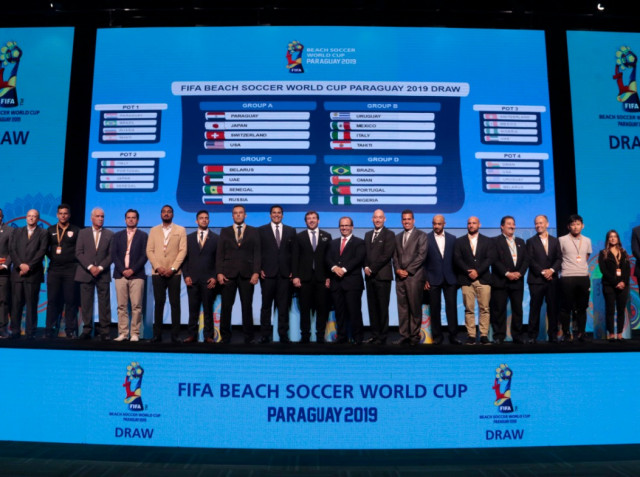 Copa Mundial de Beach Soccer Paraguay 2019: los 4 grupos definidos.