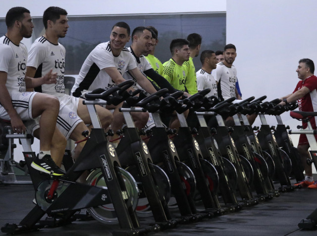 Tarde de trabajo albirrojo en el gimnasio