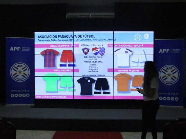 Los colores de la fecha 1 en Femenino