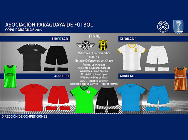 Los colores de la definición de la Copa Paraguay