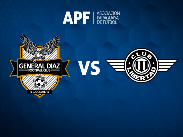 General Díaz - Libertad, cotejo a disputarse en el Estadio Adrián Jara