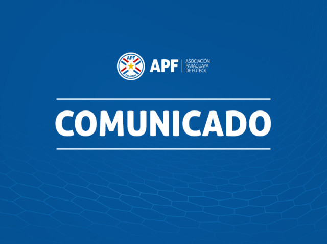 APF agradece el apoyo de CONMEBOL