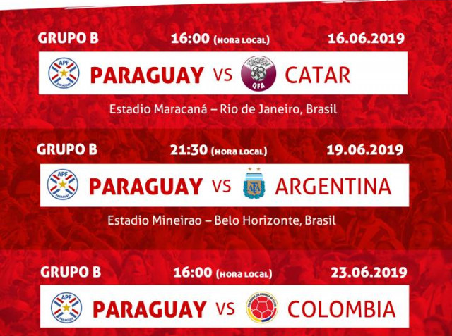 Paraguay debutará ante Catar en la Copa América “Brasil 2019”