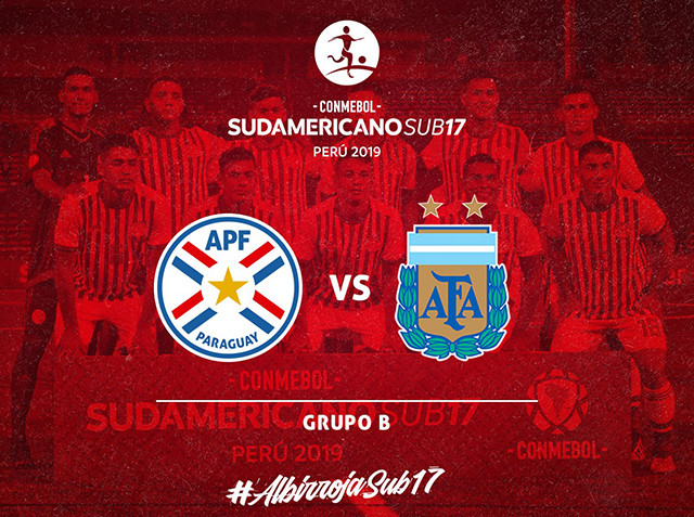 Paraguay enfrenta a Argentina, por la 3era. fecha del Sudamericano Sub 17