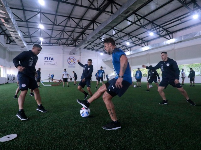 Selección Absoluta: Trabajos en el gimnasio, en el primer entrenamiento del día